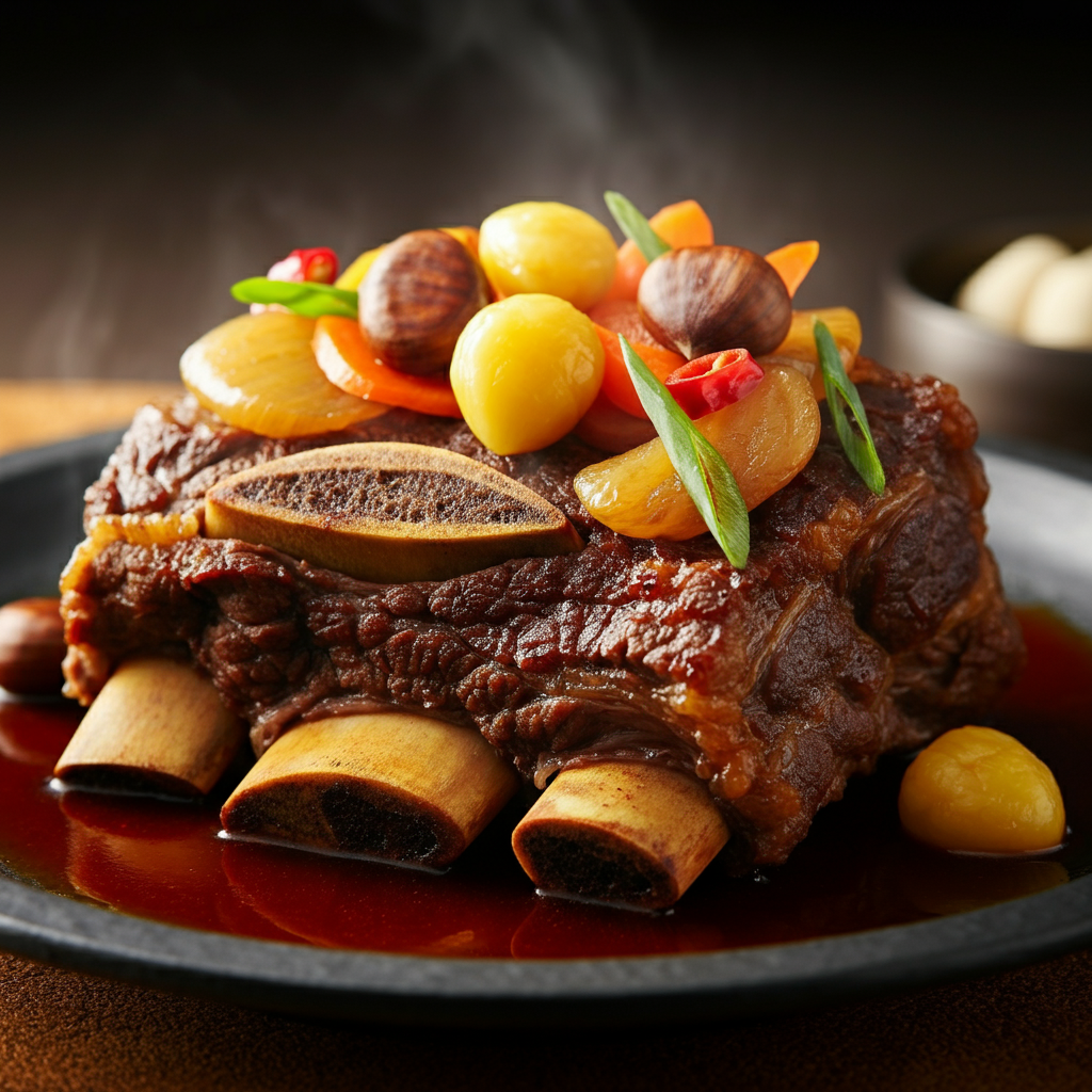 *갈비찜 (Galbijjim): Signature Korean Braised Short Ribs