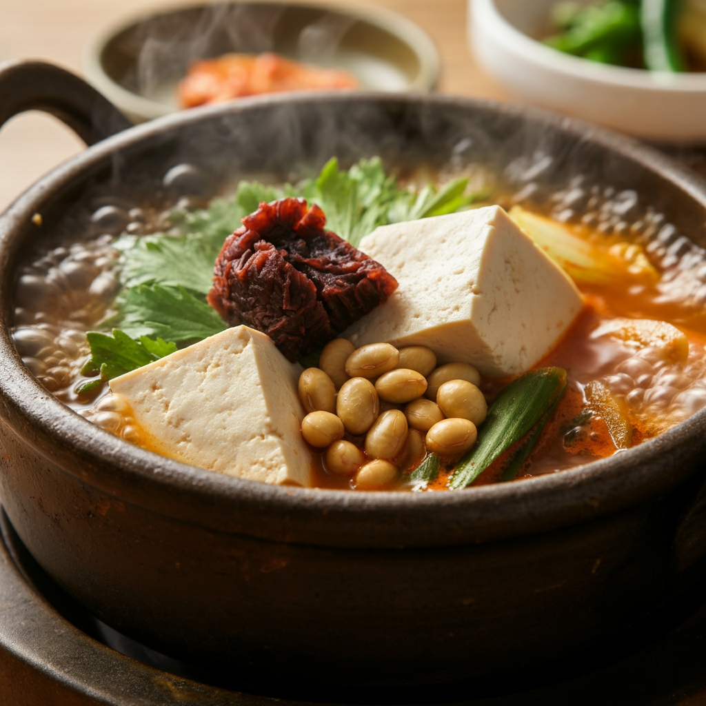 청국장 (Cheonggukjang) – Deeply Fermented Korean Soybean Paste Soup